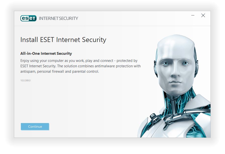 مرحله اول نصب و راه اندازی آنتی ویروس ESET Internet Security